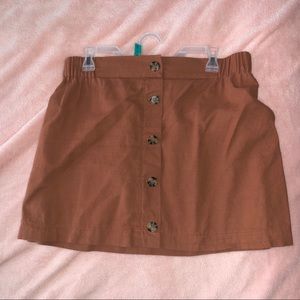 Stretchy Skirt with Buttons